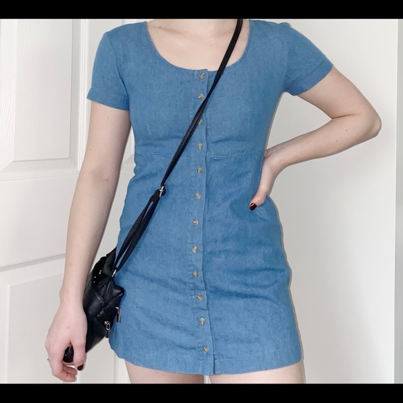 Brandy Melville Jean Mini Dress - Picture 4 of 5